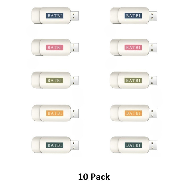 (10 Pack) Flash Drives 2GB/4GB/8GB/16GB/32GB Thumb Drive (Multicolor)