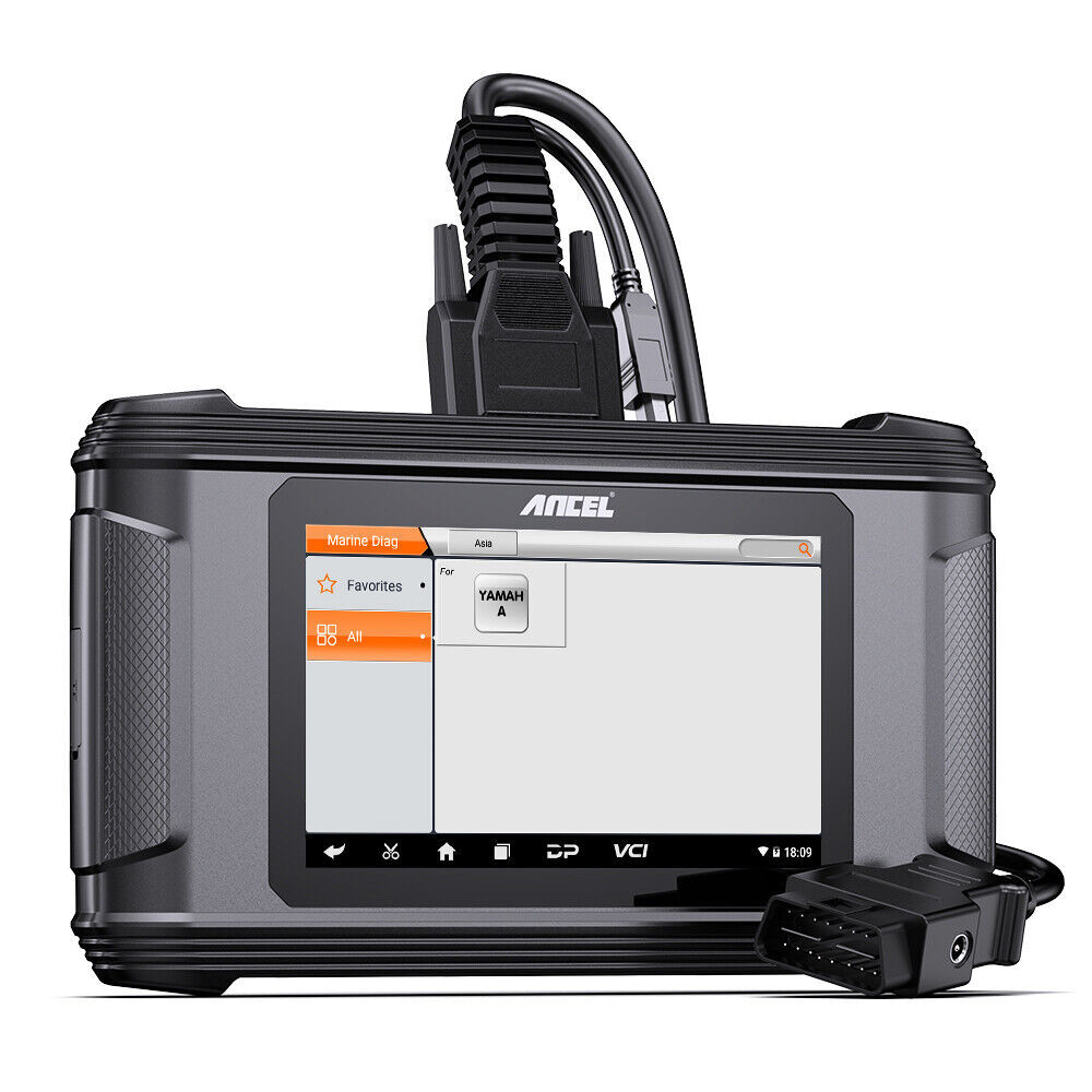 ANCEL MR500 For Yamaha Marine Diagnostic Tool Hours Live Data Fault Code Erase