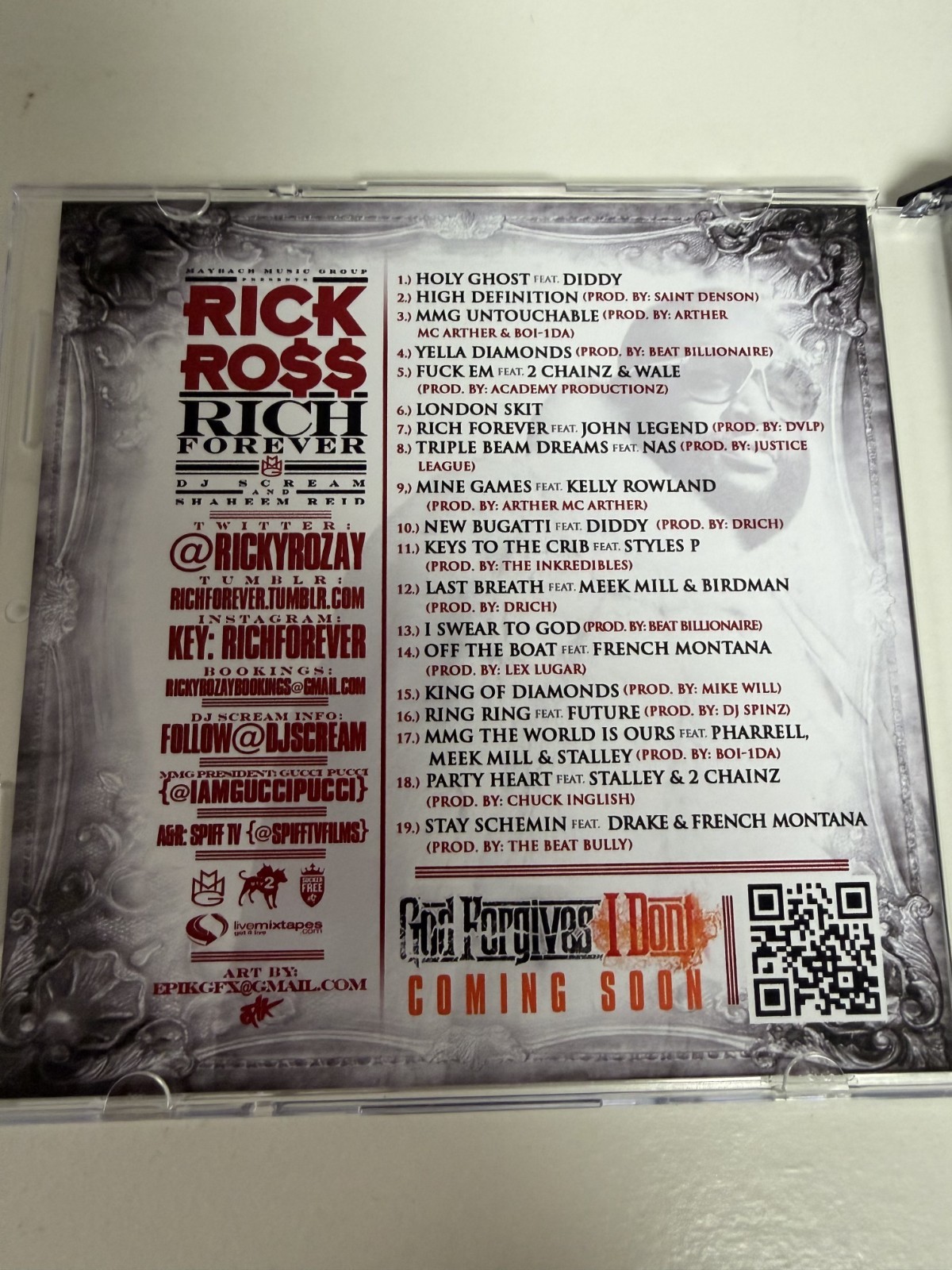 RICK ROSS RICH FOREVER 2012 PROMO MIXTAPE MIX CD