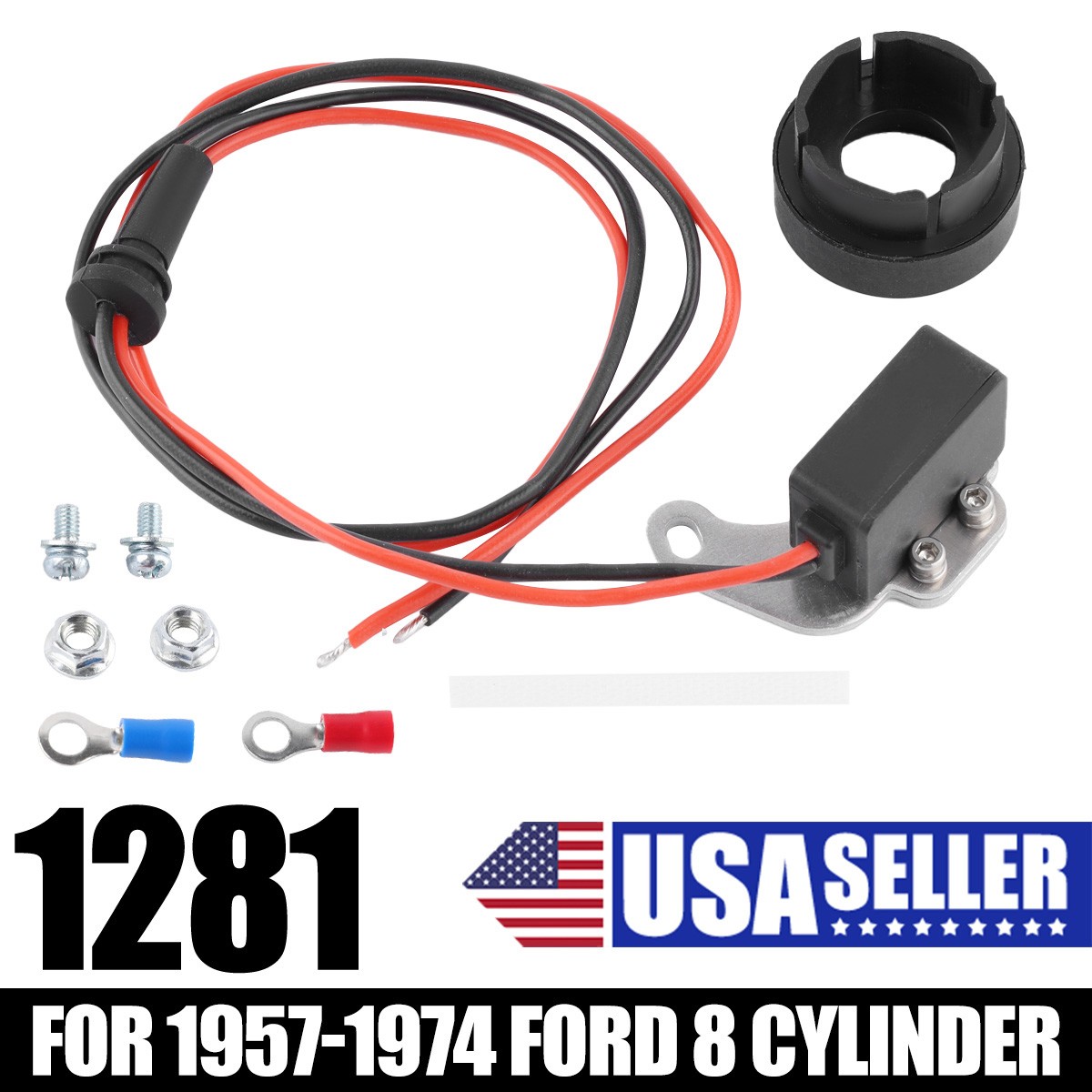 Electronic Ignition Kit For 1957-1974 Ford Lincoln Mercury V8 Points Eliminator