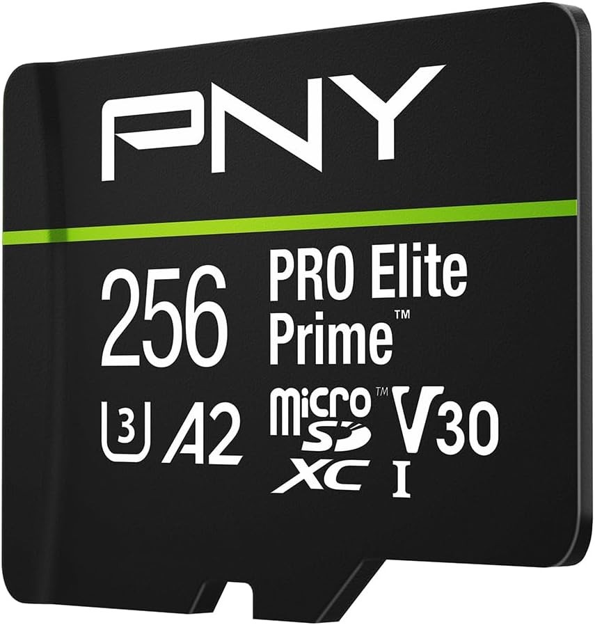 256GB PRO Elite Prime UHS-I microSDXC - Fast 4K Recording, A2 App Performance