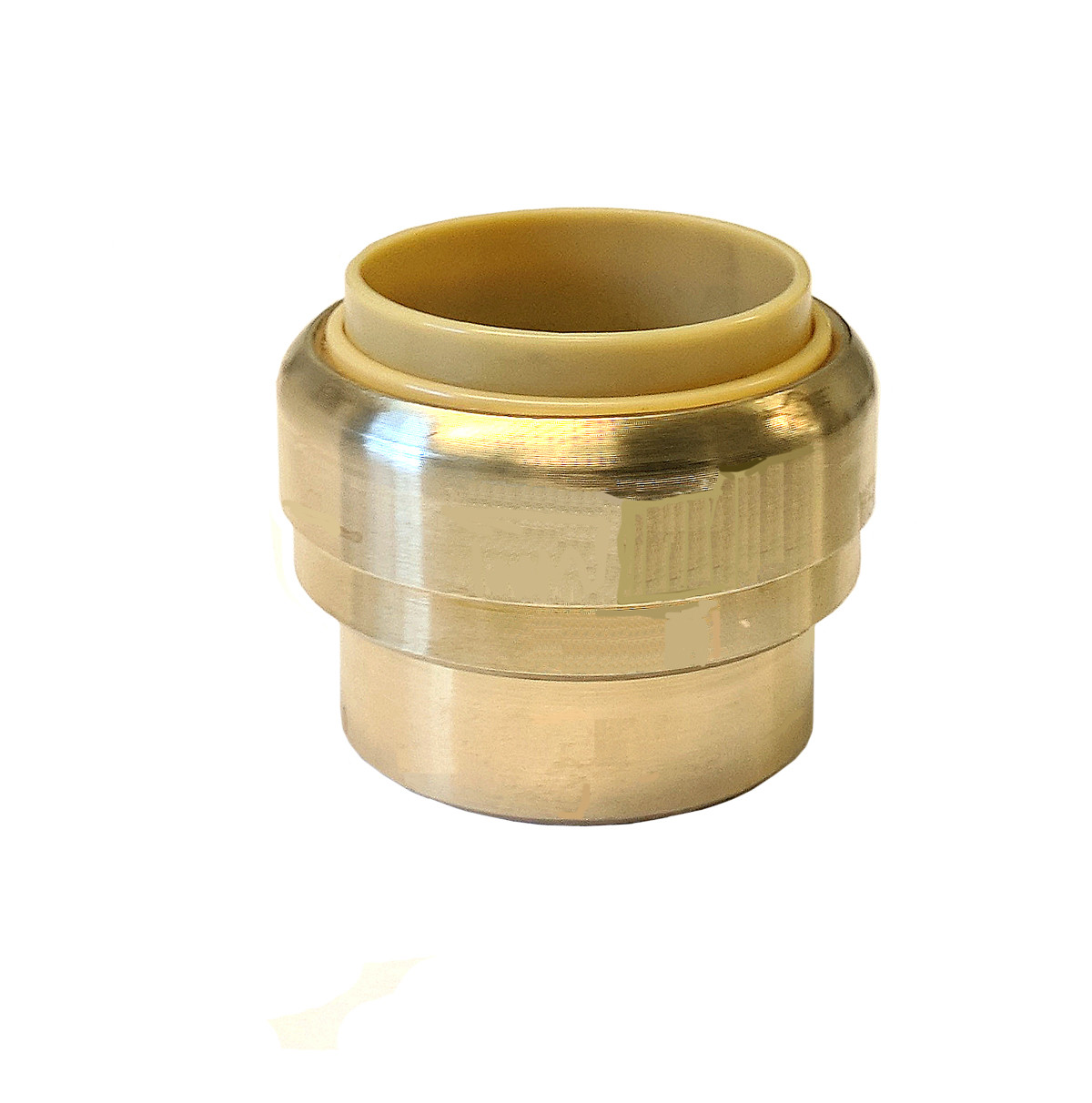 Libra Supply 1/2 inch Push-Fit Brass CAP, Push to Connect, Push x Push, 12 pcs