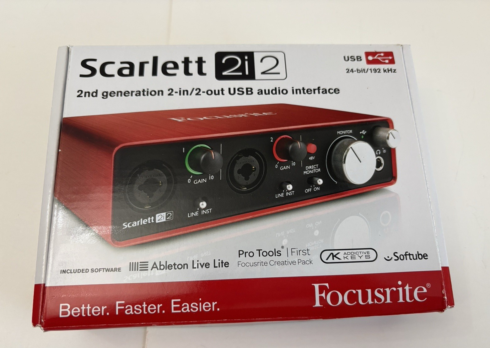 NEW Focusrite SCARLETT 2i2 2ND GEN 2-in/2-out USB Audio Interface
