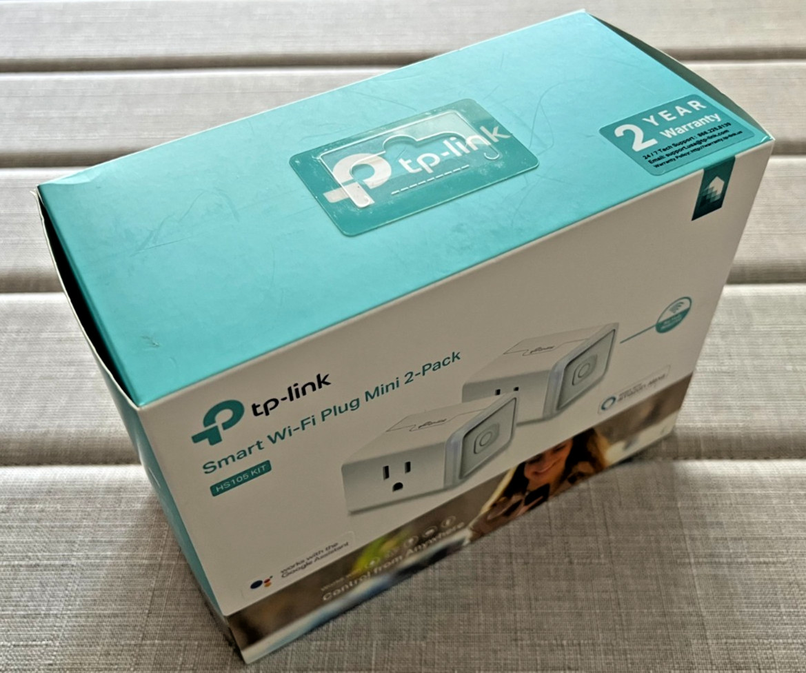 TP-Link Smart Wi-Fi Plug Mini 2-Pack HS105 NEW Works W/Google Assistant & Alexa