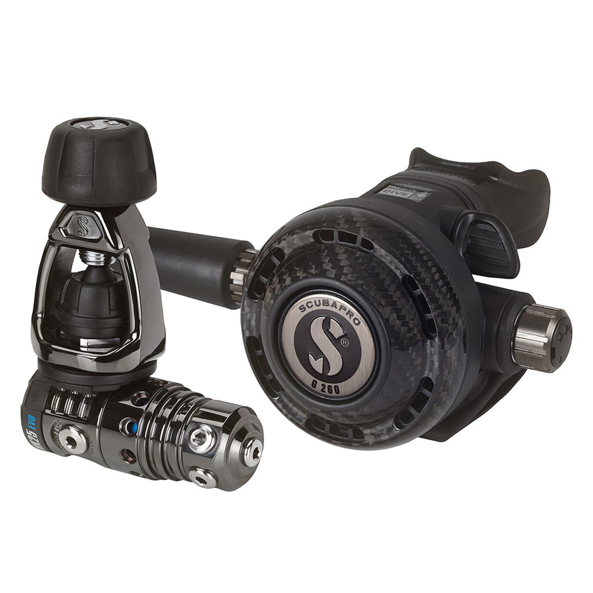 Scubapro MK25 Evo BT/G260 Carbon BT Yoke Dive Regulator System