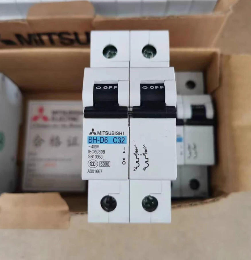 1PC NEW MITSUBISHI Miniature circuit breaker BH-D6 C32 2P #LL
