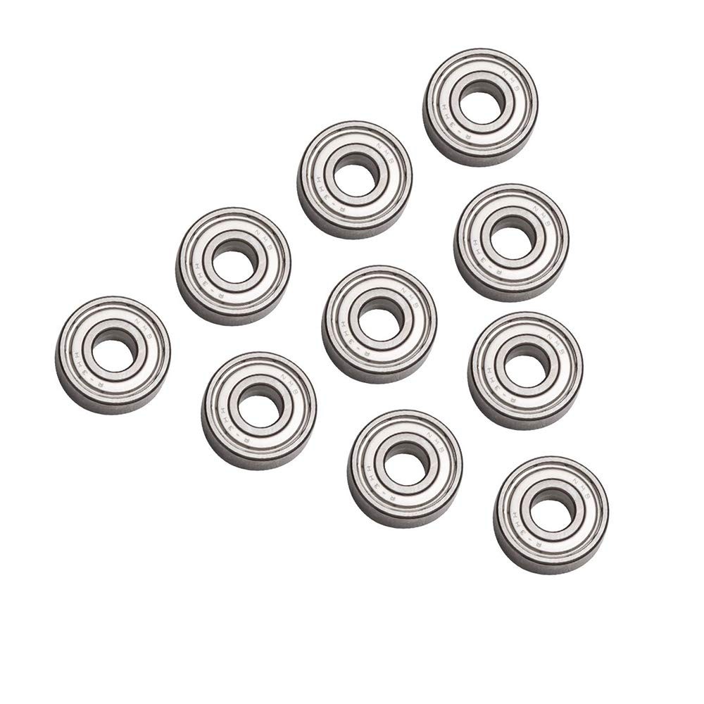 Yakamoz 10Pcs Router Bit Bearings Guide Set Replacement 3/16" ID