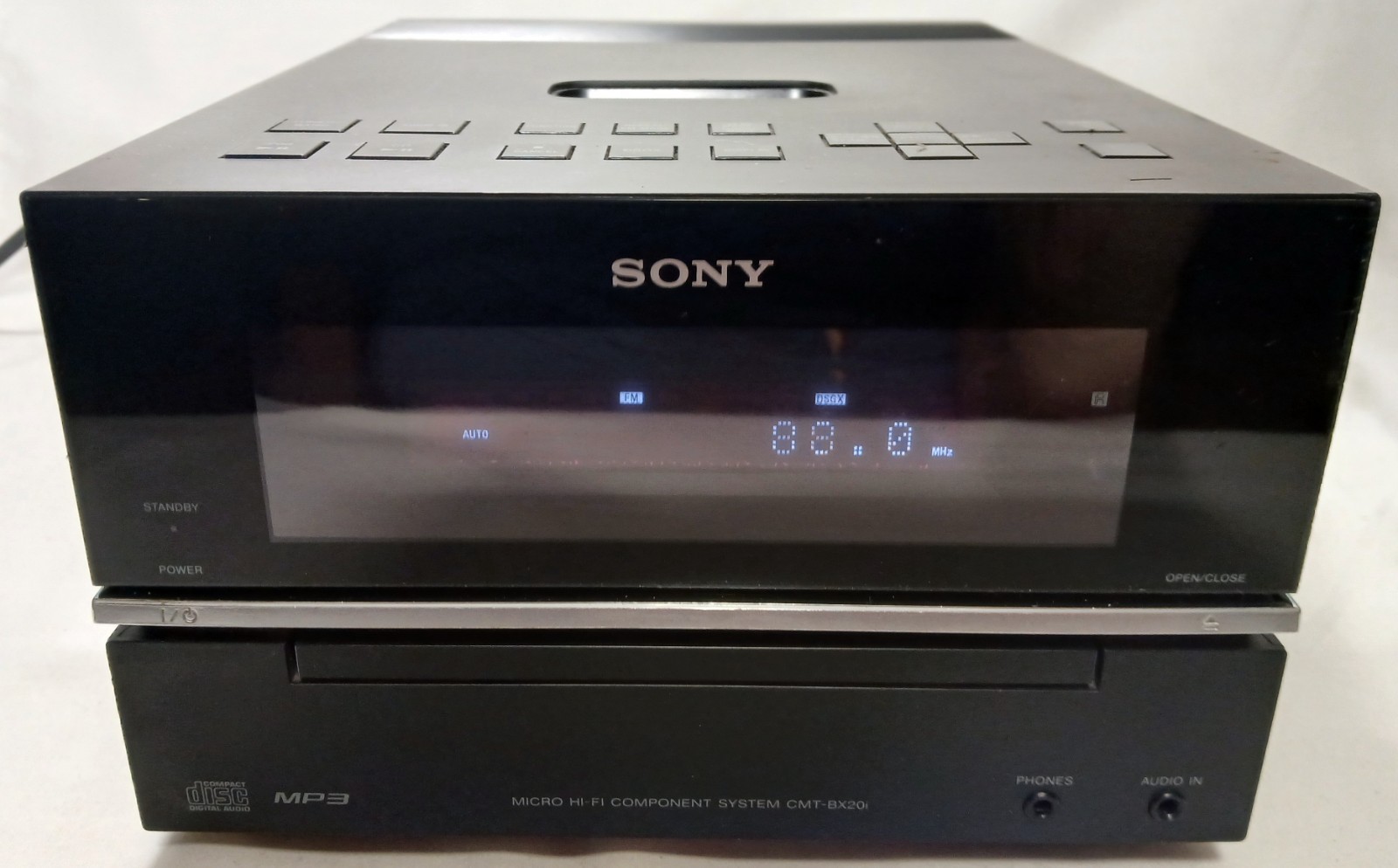 Sony HCD-BX20i Micro Hi-Fi System Receiver w/ Remote Bundle - Tested Works