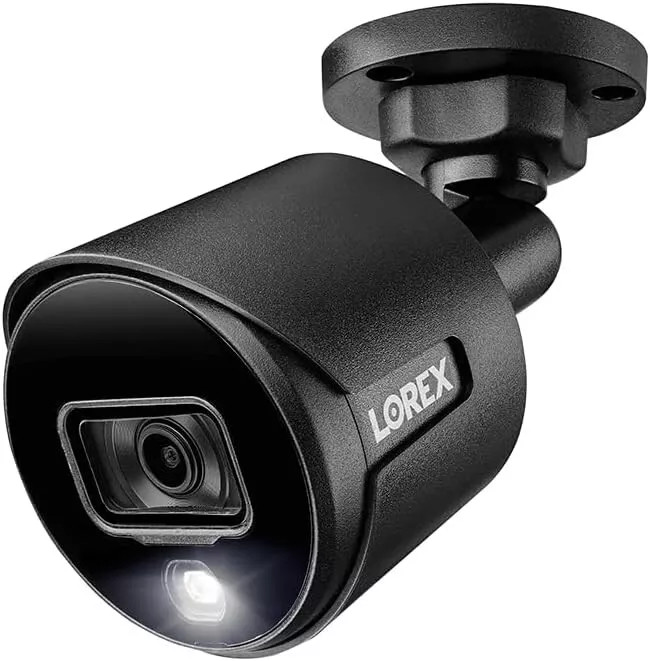Lorex C881DAB 4K Ultra HD Active Deterrence Security Analog Bullet Camera, Bl...