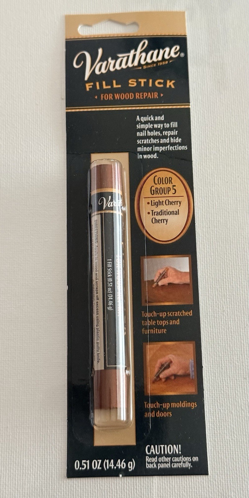 Varathane 0.51 oz Light Cherry Traditional Wood  Fill Stick 1 Pack Color Group 5