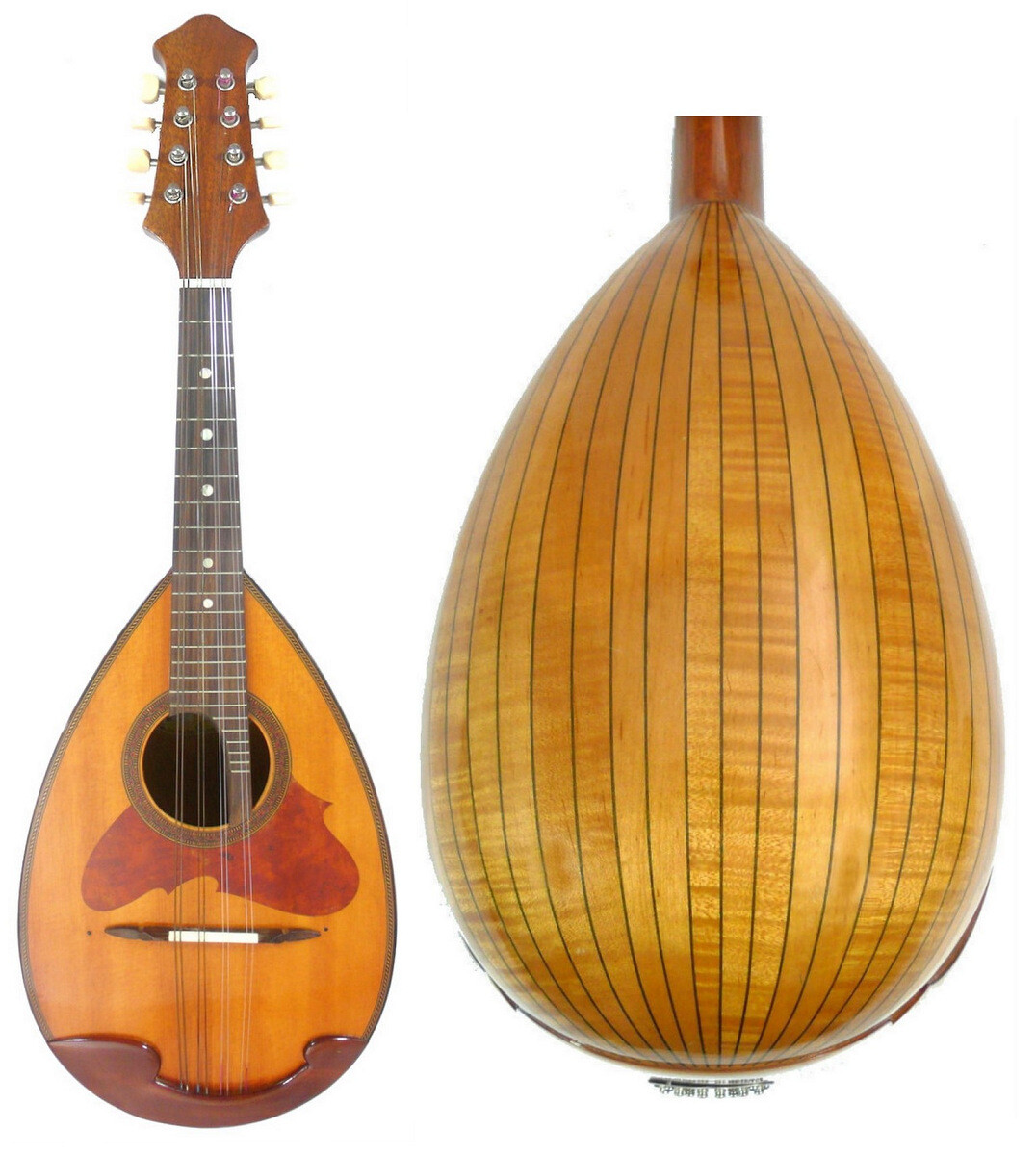 Japan Suzuki NO.228 1969 bowlback solid Spruce Maple Mandolin, hard case OJMN42