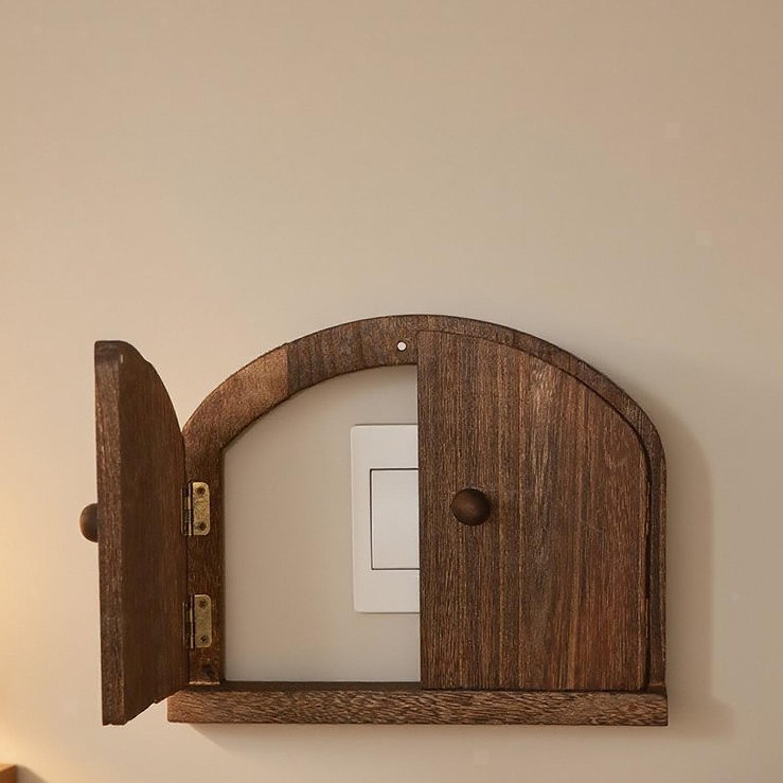 Wood Outlet Cover Wall Decor Easy to Install Easy to Wood Switch Cover