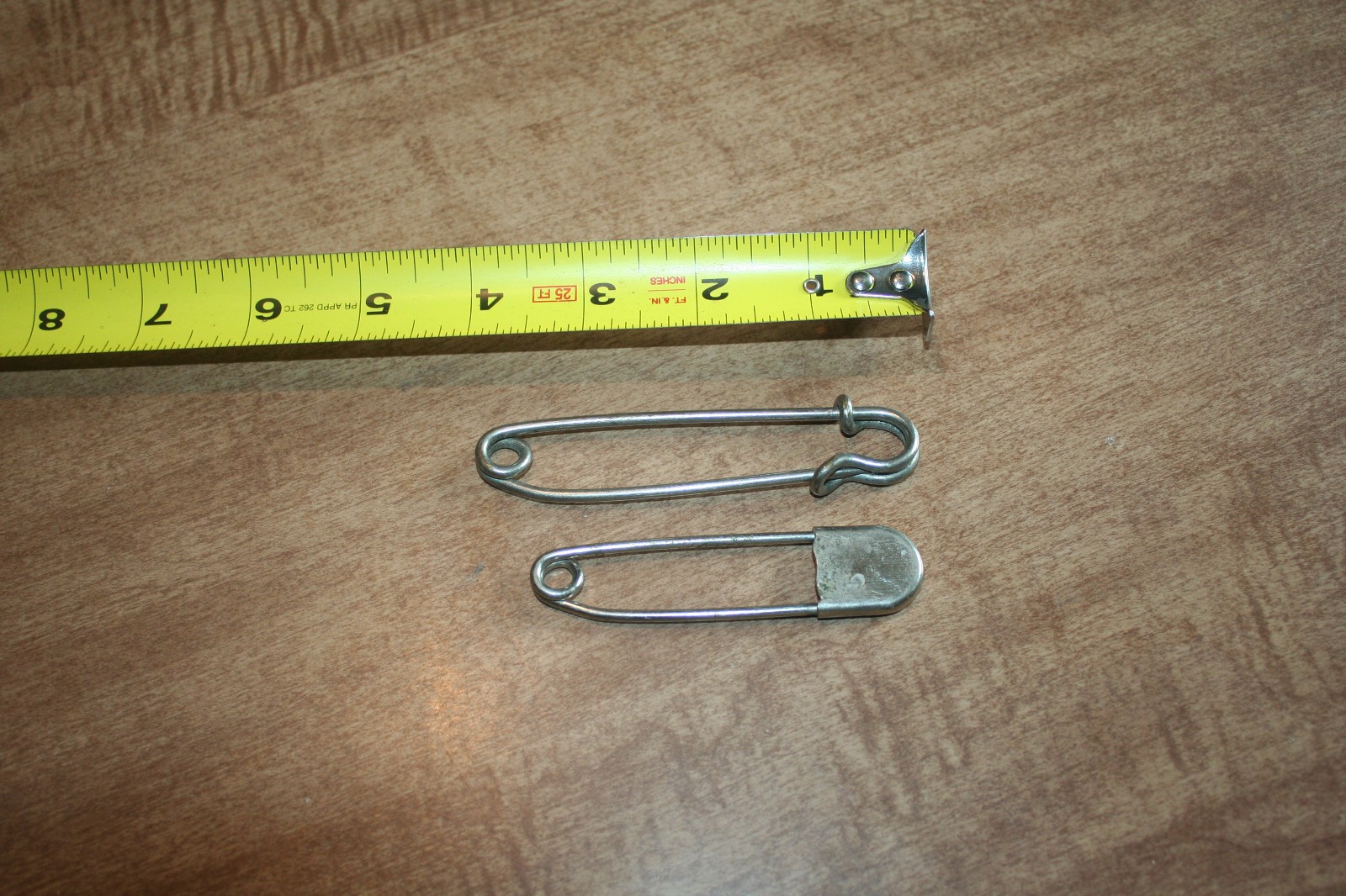 Lot Of 2 Vintage Horse Blanket Safety Pins 4" And 3.5" Tested Works!! See Pix!!