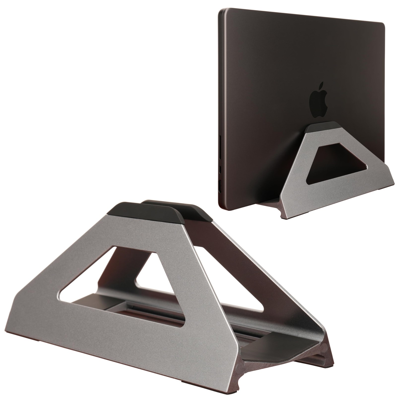 Vertical Laptop Stand Space Saving Holder for MacBook Aluminum Fits 1017"