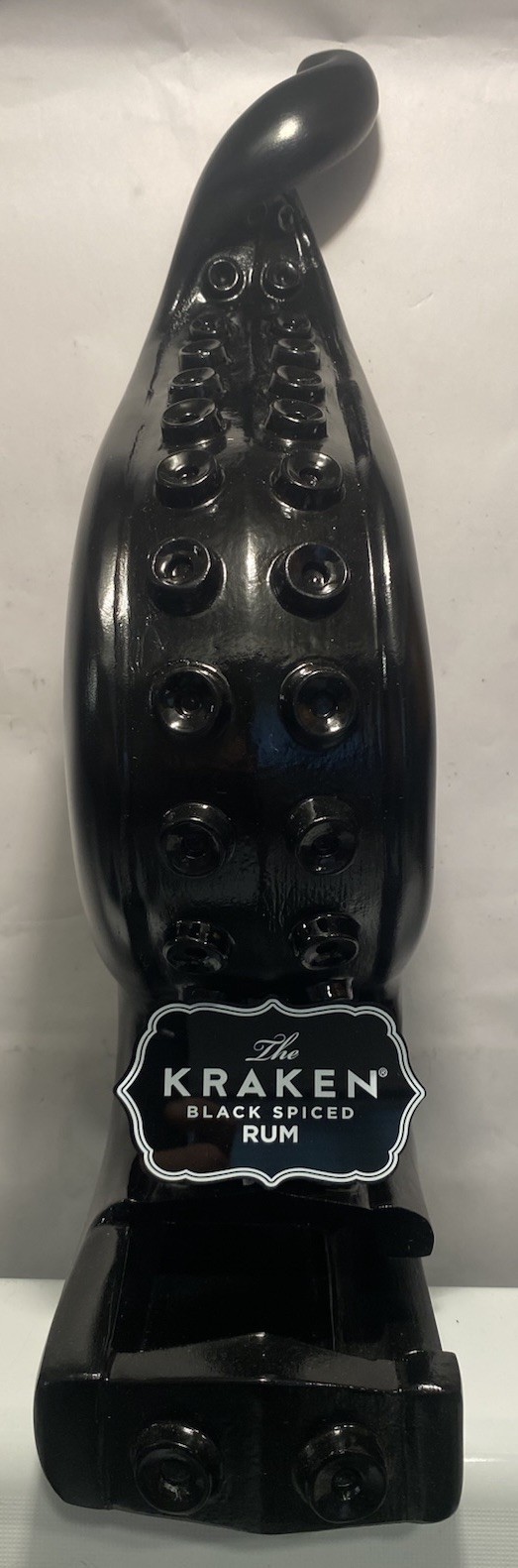 The Kraken Black Spiced Rum Tentacle 50ml Mini Bottle Countertop Dispenser Sign