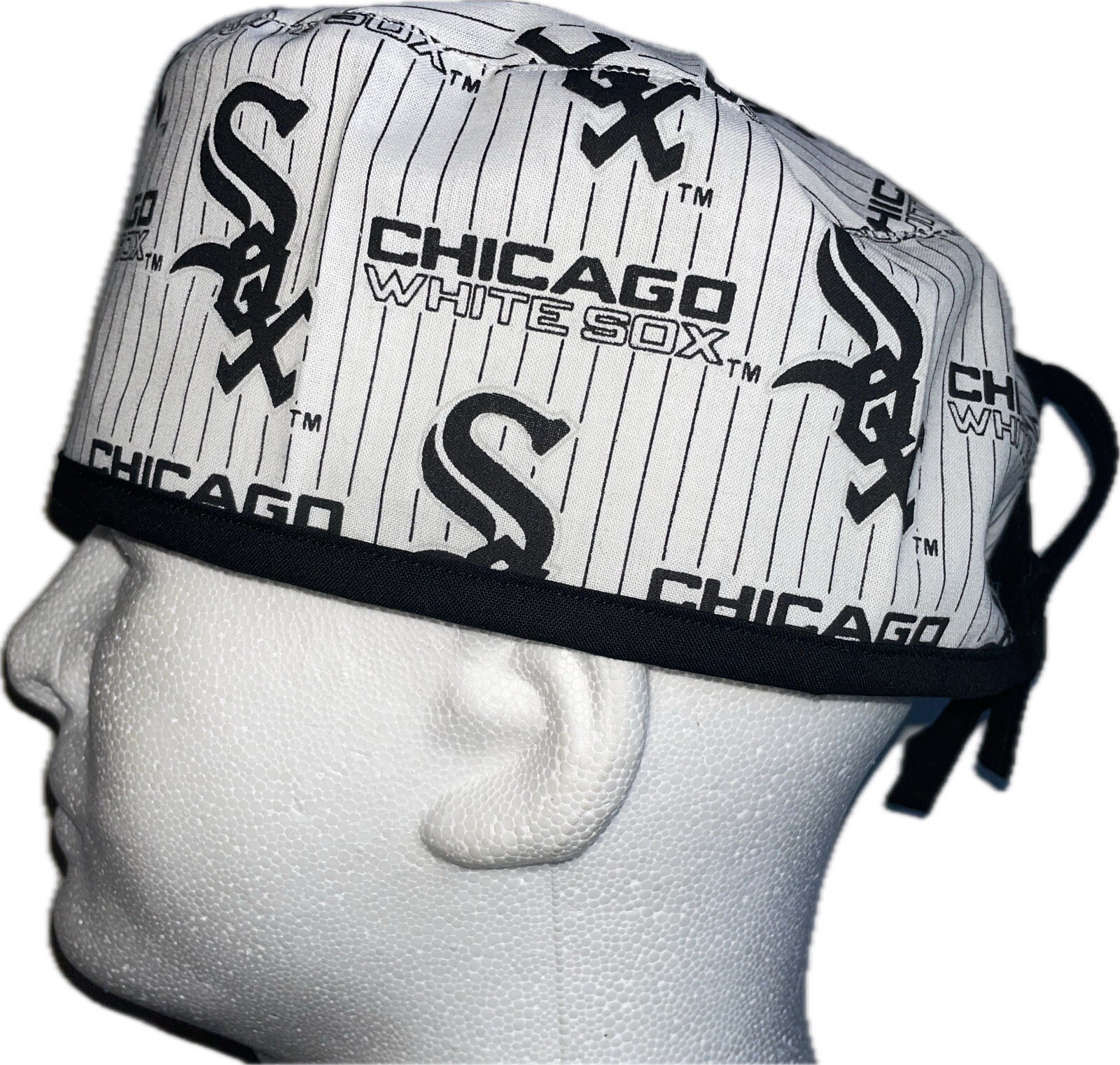 MLB Vintage Chicago White Sox Pinstriped Scrub Hat Chemo Cap