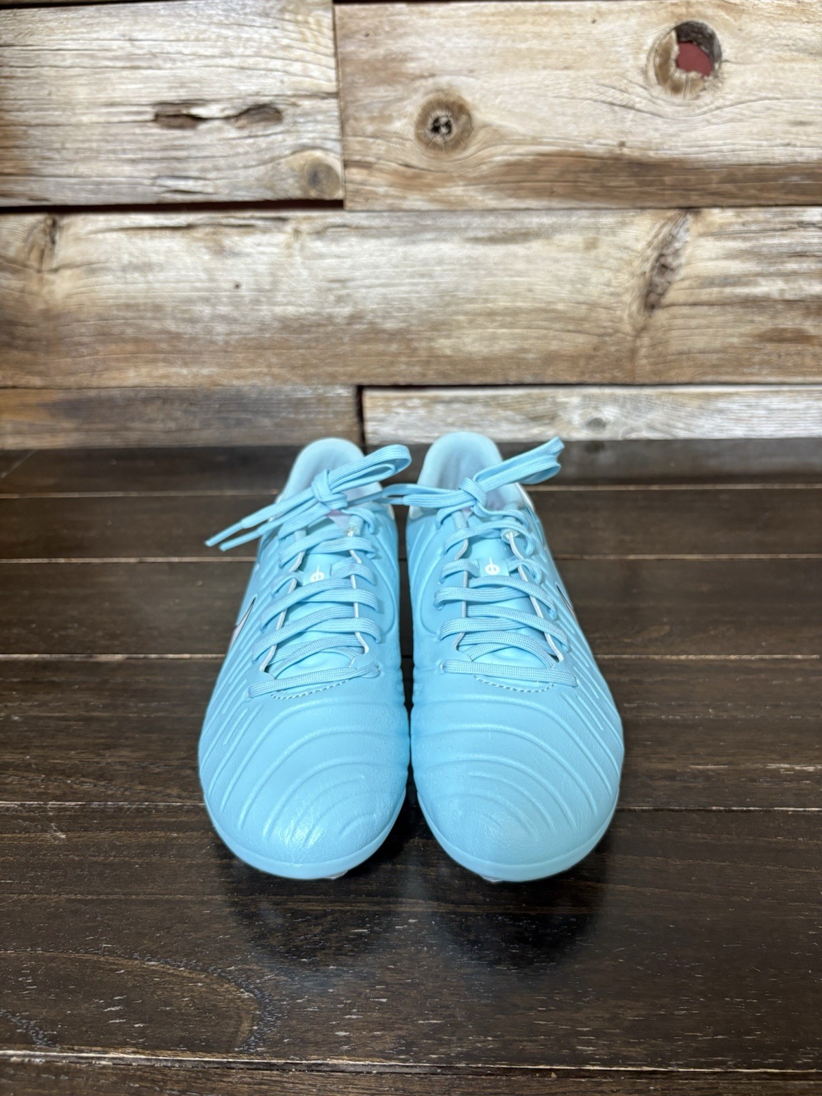 Nike Tiempo Legend 10 Academy soccer cleats in a light blue Size 5.5