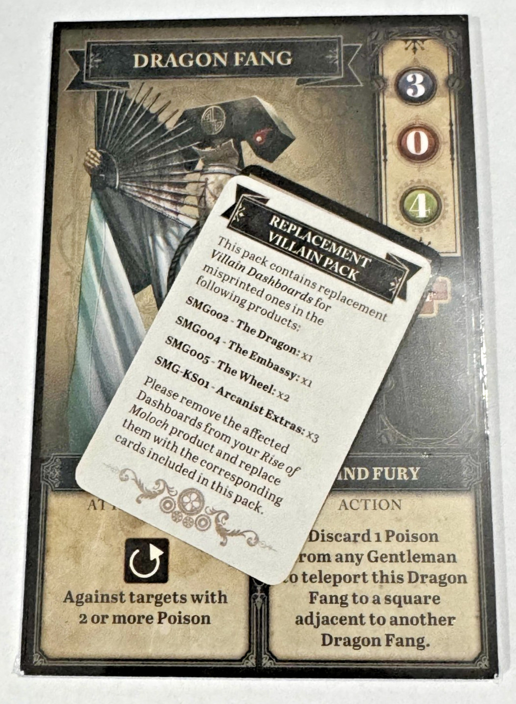 The World of SMOG: Rise of Moloch Board Game Replacement Villain pack CMON