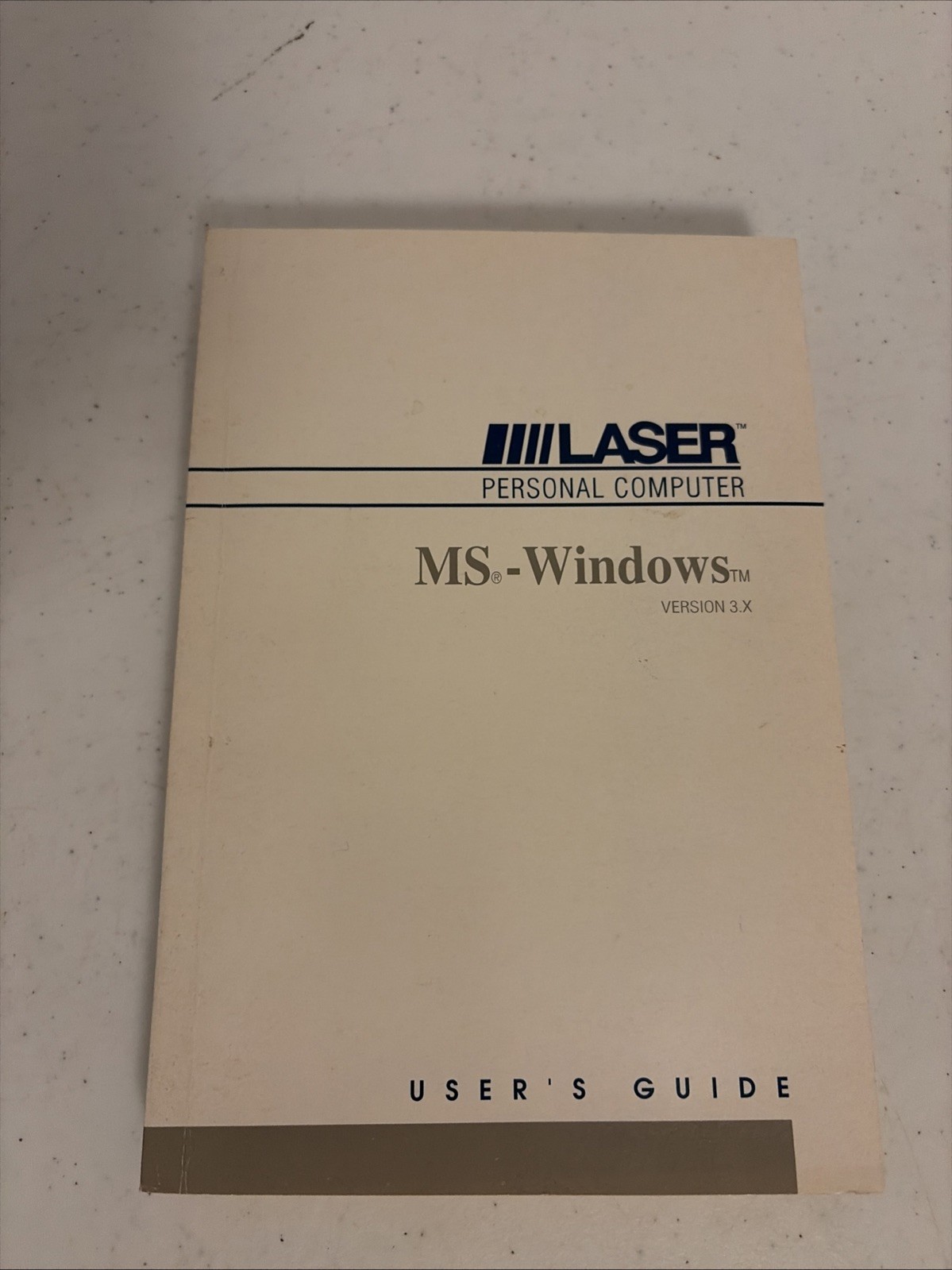 Laser Personal Computer MS-Windows User's Guide Vintage 1992 Version 3.X Paperba