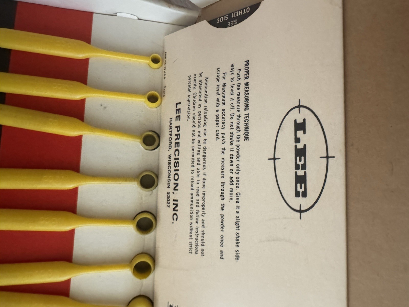 Vintage Lee Powder Measure Kit 15