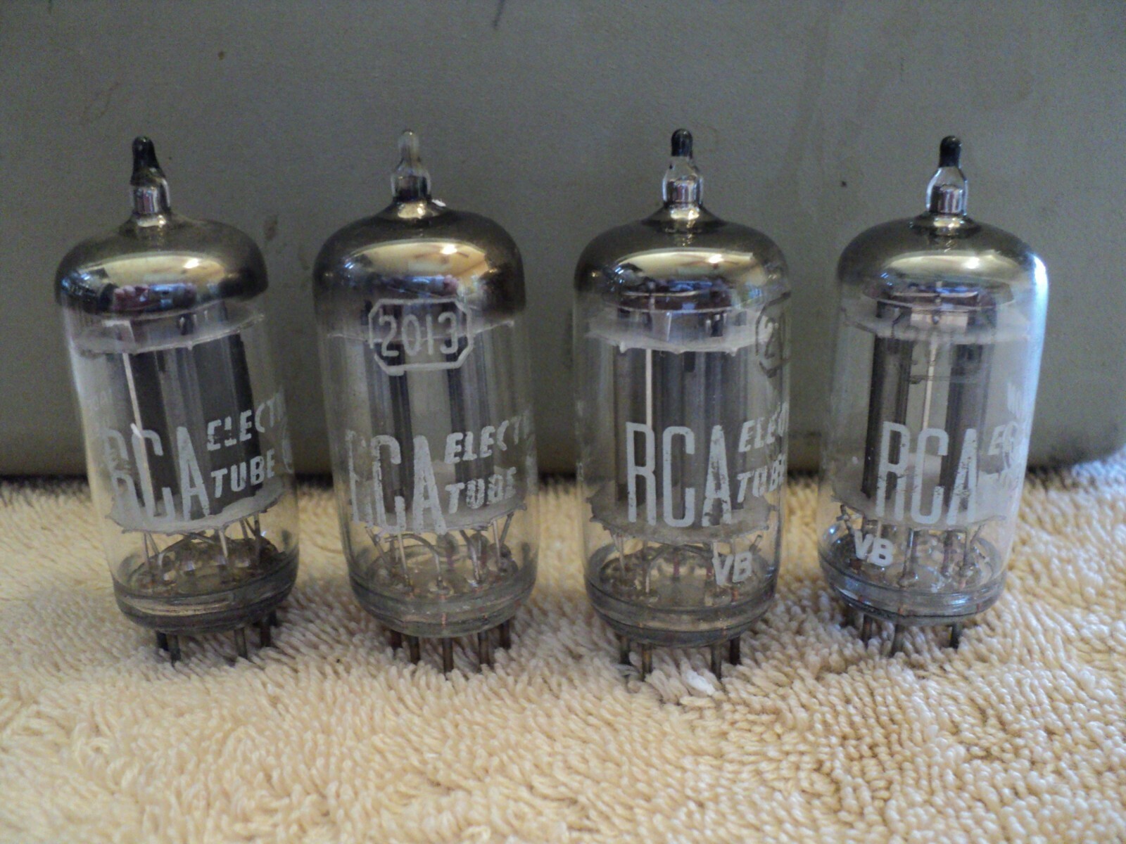 4 FOUR- RCA PREMIUM CHOICE 6211 TUBES, 2013 PREMIUM CHOICE 10,000 HR 6211 TUBES