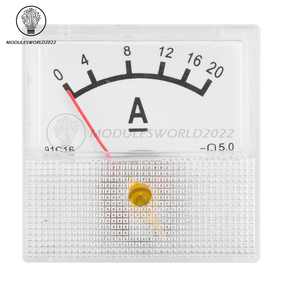 91C16 Pointer Type DC Ammeter Current Measuring Instrument 10A 20A 30A 50A