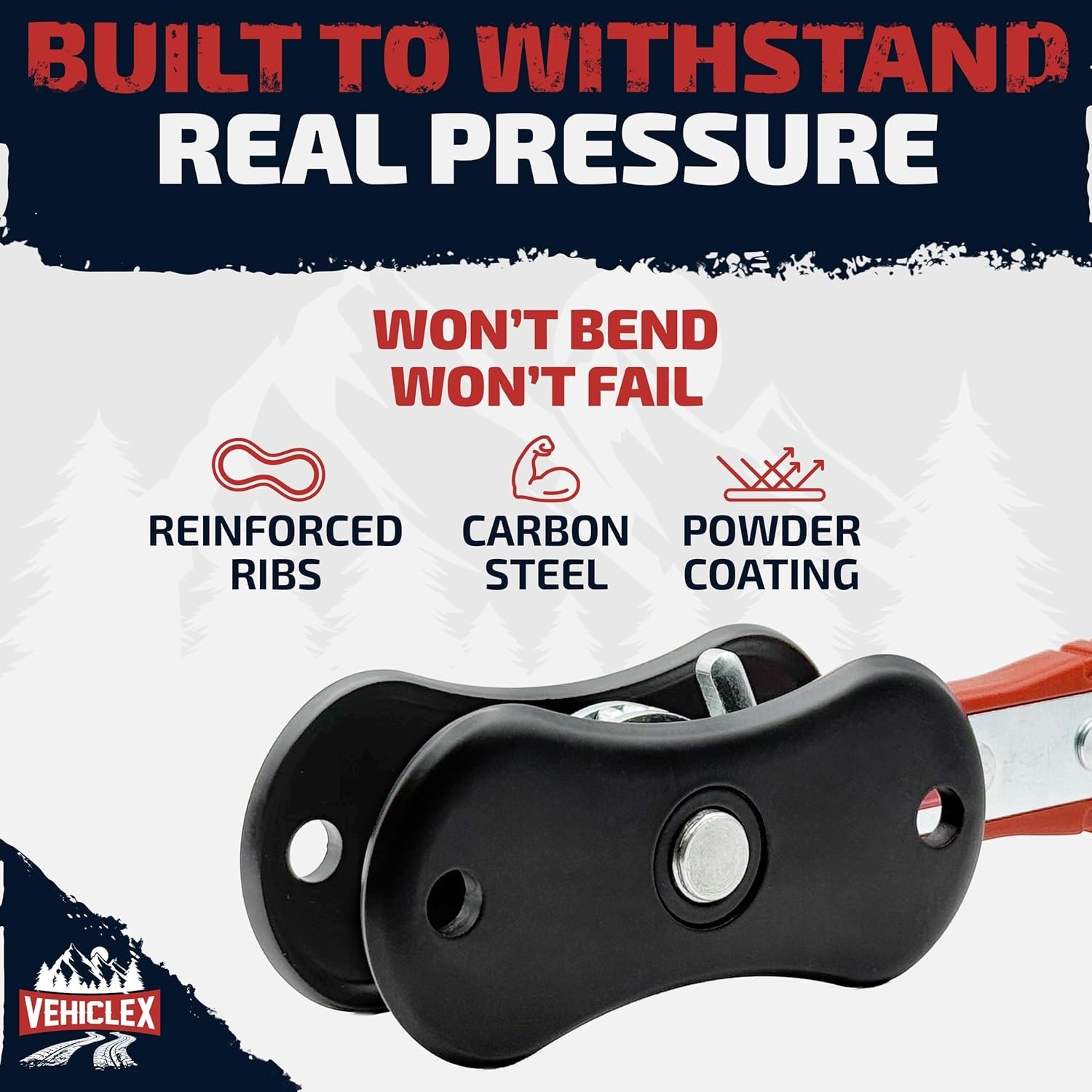 Heavy Duty Brake Caliper Compression Tool with Ratcheting Handle & Ribbed Plates