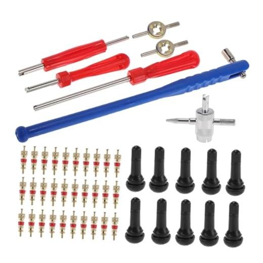 Tire Valve Stem Puller Set TR413 Valve Stem Multi-Function Wrench Puller for
