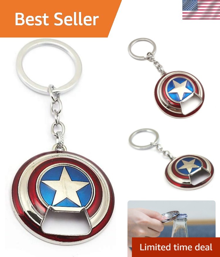 Shield Keychain Bottle Opener, Beer Gifts Bottle Opener for Men, Husband, Dad...