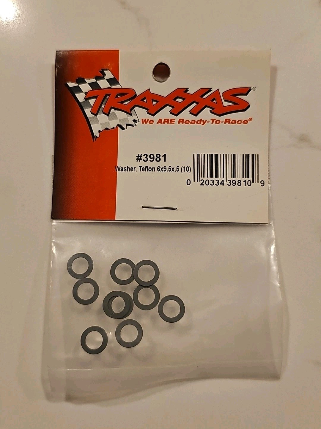 Traxxas 3981 Teflon Washers PTFE Coated 6x9.5x0.5mm Rc Spacer Washer 10 pcs
