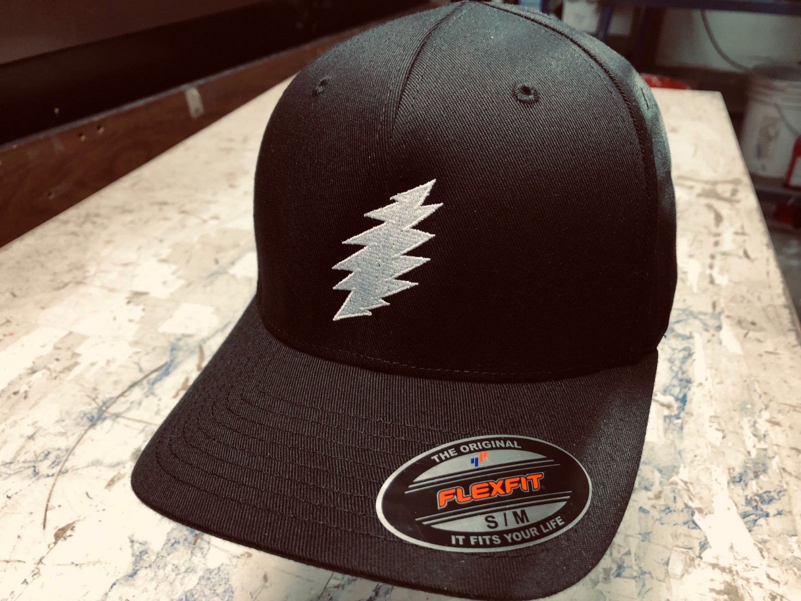 Grateful Dead SYF 'Bolt" Embroidered Flexfit Ball Cap Black, Navy or Olive
