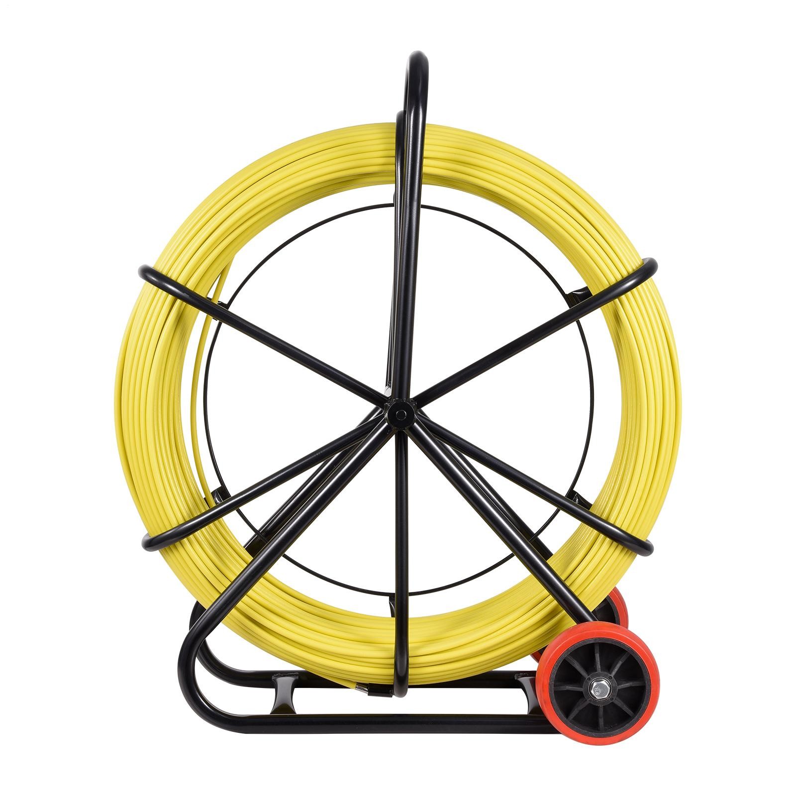 492ft Fish Tape Fiberglass Wire Cable Running Rod Duct Rodder Fishtape Puller