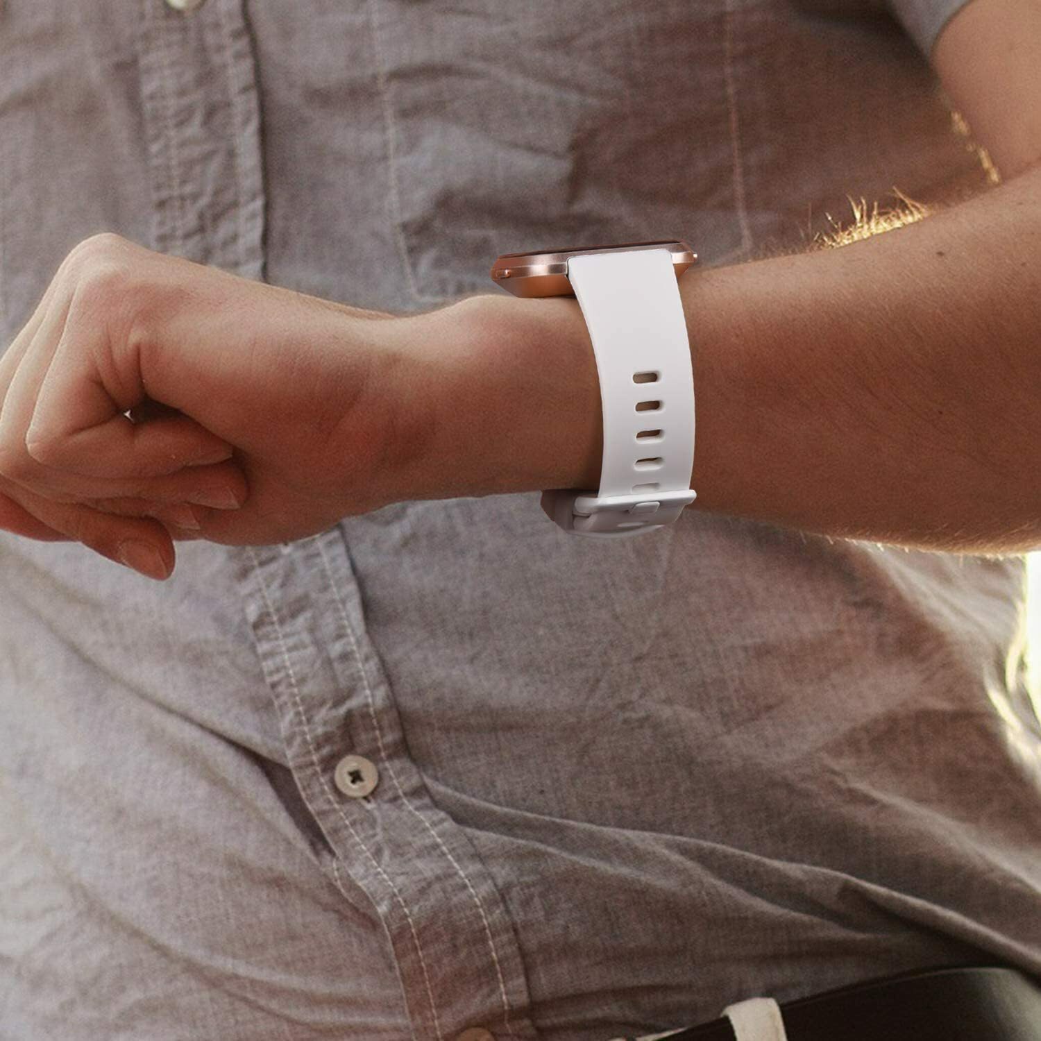 Replacement Silicone Band Strap Wristband For Fitbit Versa2/Versa Lite Watch