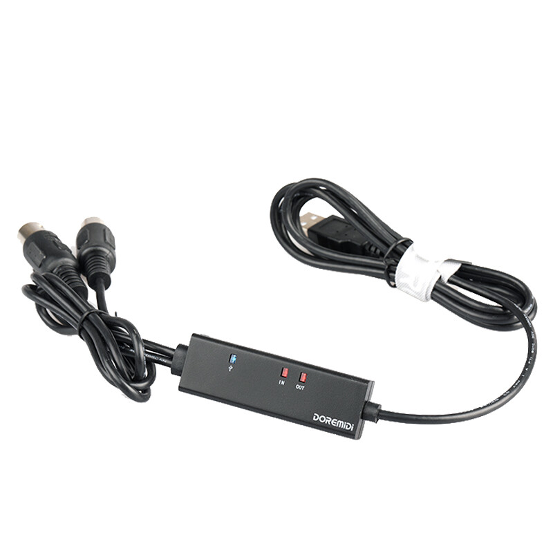 USB to MIDI Interface Adapter Lead Cord for Windows Mac Tablet Phone 2M