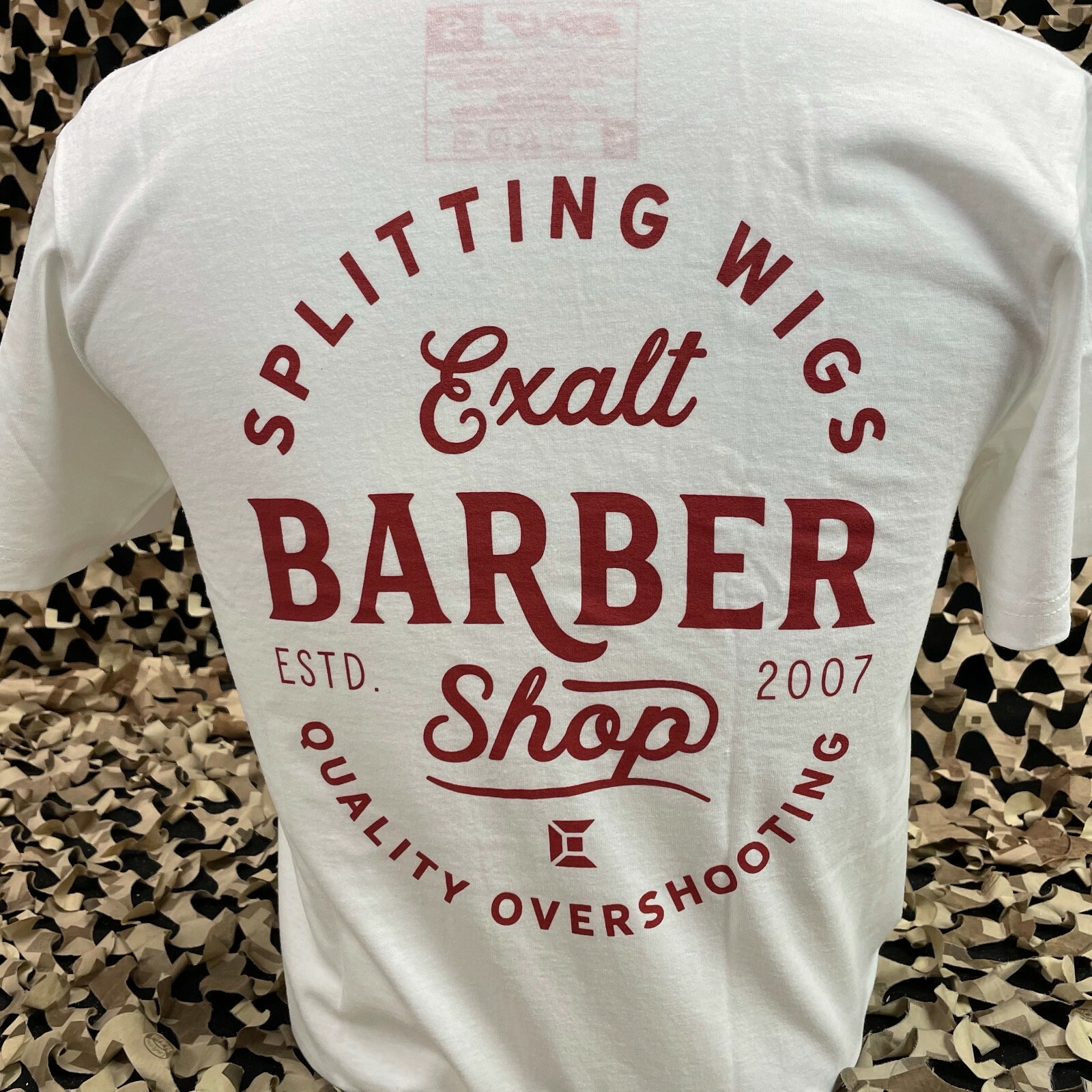 NEW SMALL Exalt Barber Shop Paintball T-Shirt - White