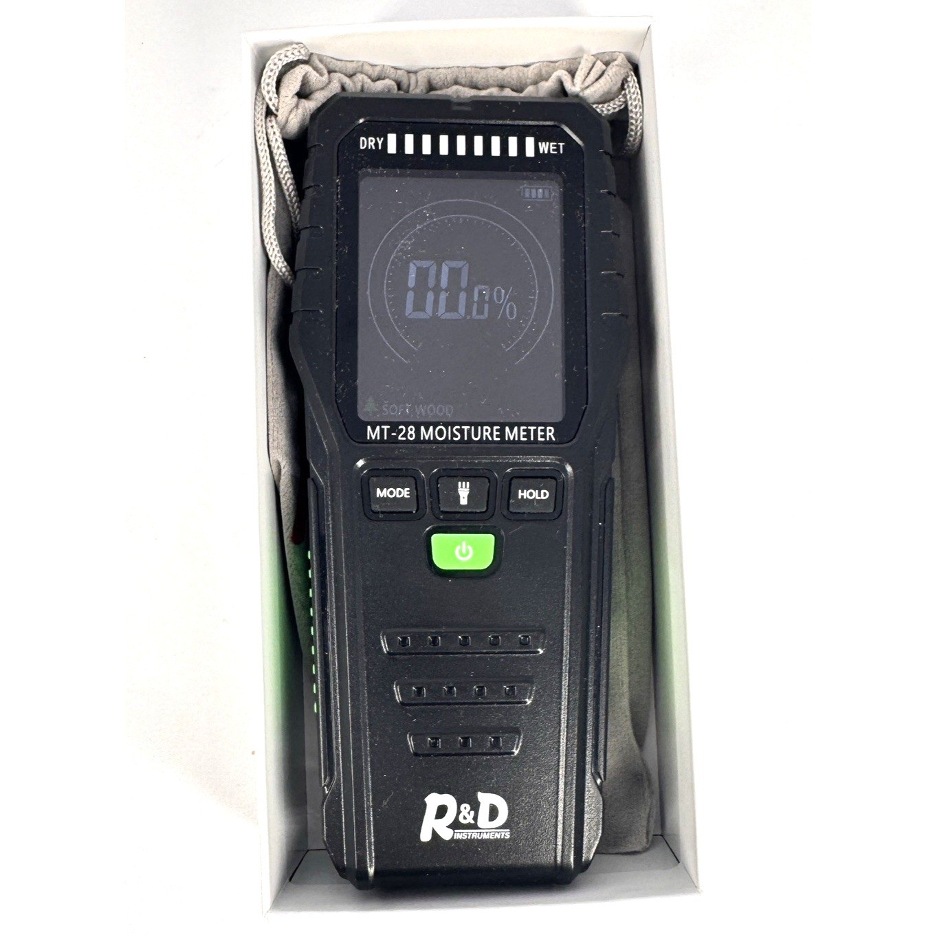 R&D Instruments MT-28 Pinless Digital Moisture Meter Multi-Material