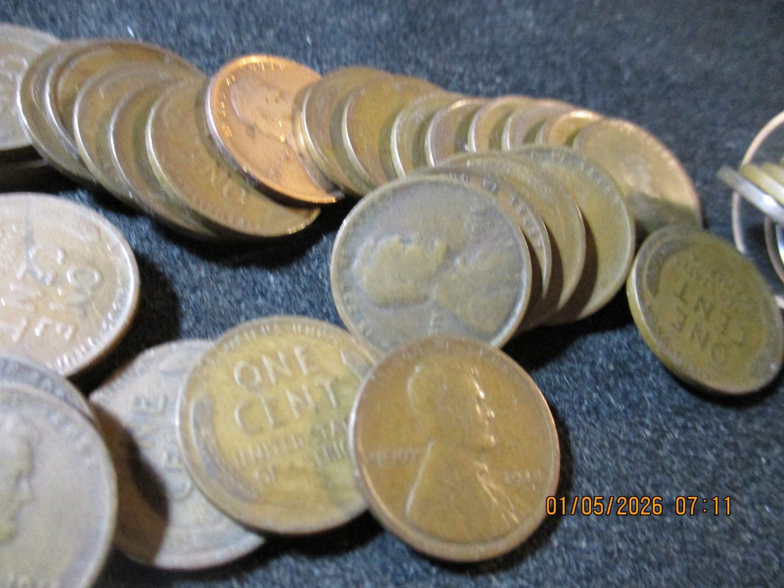 1918-D LINCOLN WHEAT CENT ROLL - GOOD + TT