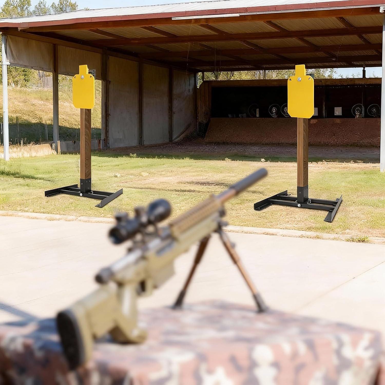 2X4 Target Stand Base, Shooting Target Stand for AR500 Steel Targets, Heavy Duty