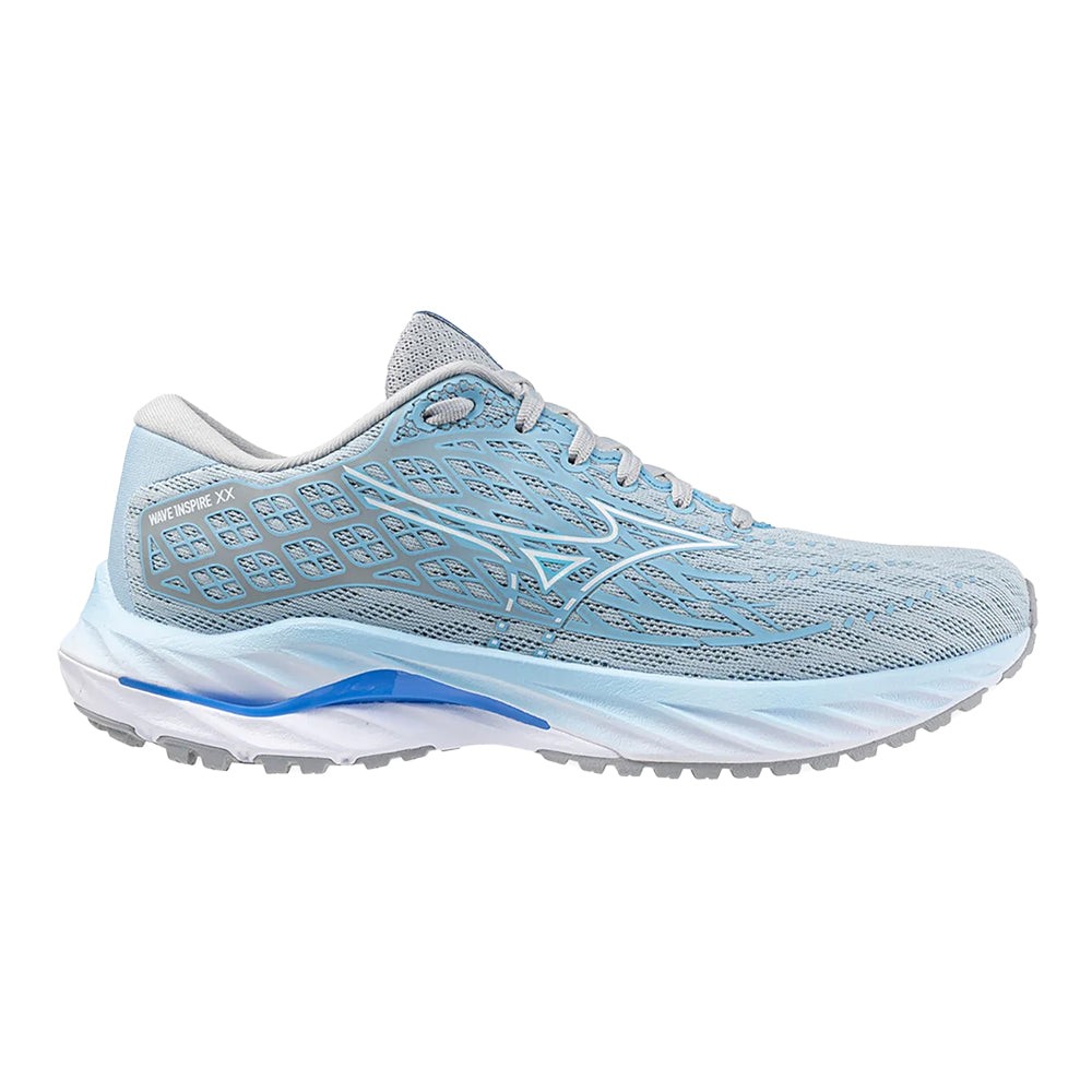Women's Mizuno Wave Inspire 20, Cerulean/White, 6 B Medium US