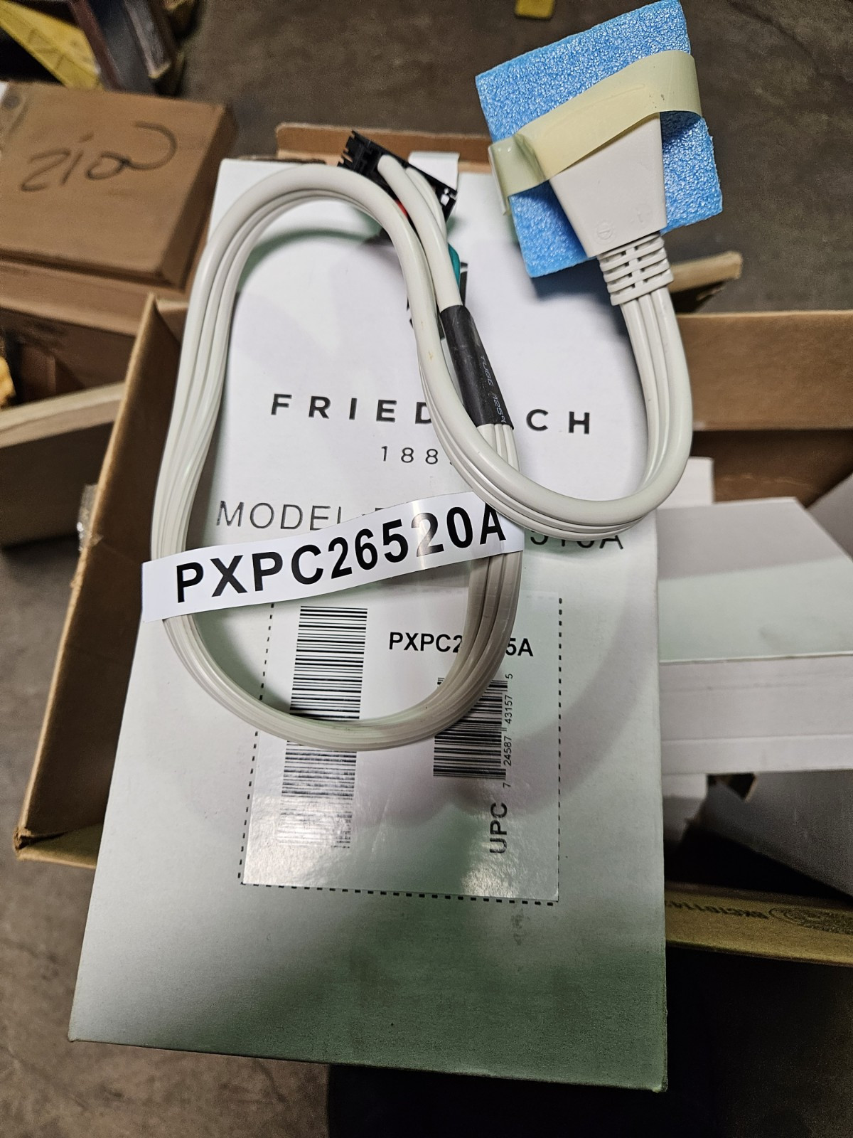 FRIEDRICH PXPC26520A PTAC Power Cord,265VAC,White 31TN90