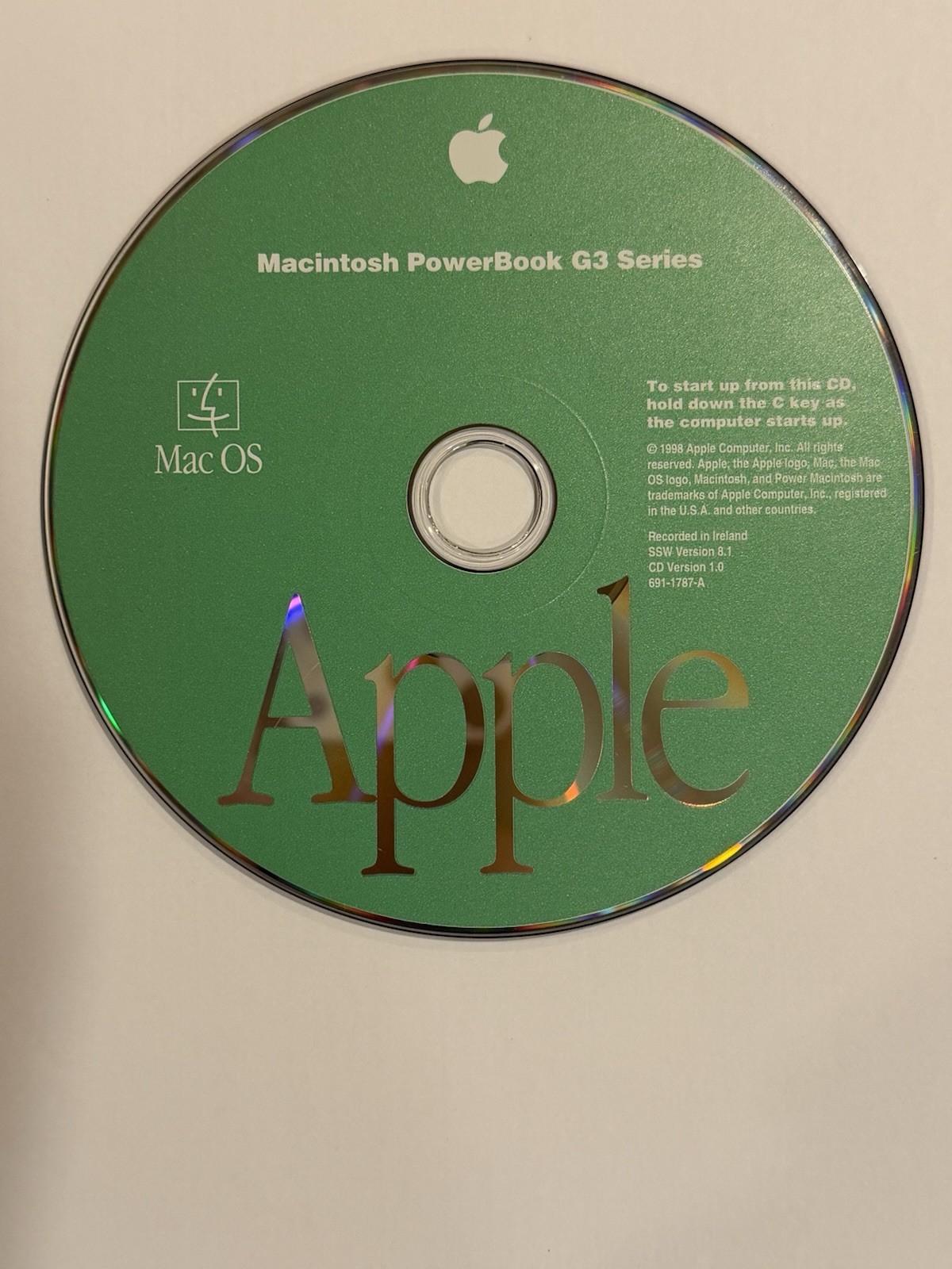 Apple Macintosh PowerBook G3 Series 691-1787-A