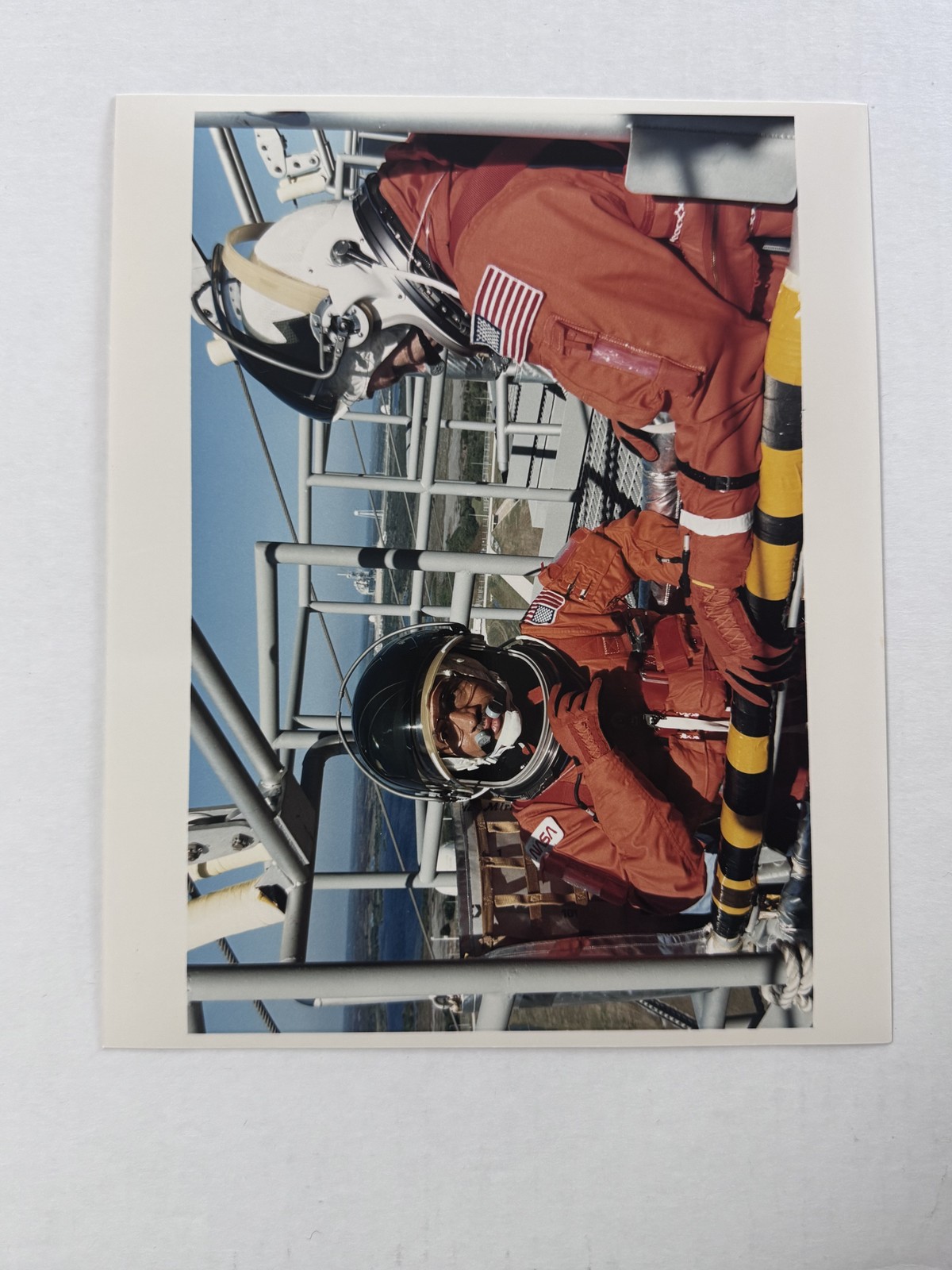 NASA STS-60 Charlie Bolden and Ken Reightler at Pad 39A Press Photo