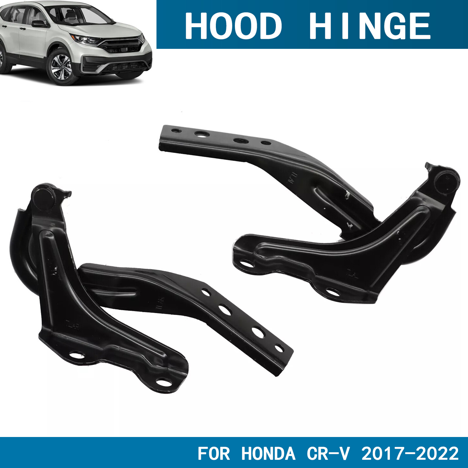 Hood Hinges For Honda CR-V 2017-2022 Left Right Pair/Set HO1236154 HO1236153 US