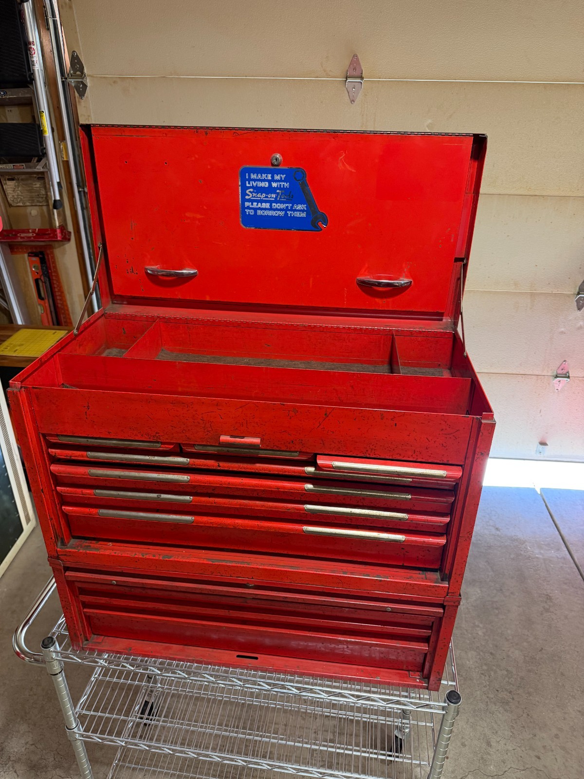 2-Vintage 1960's Snap-On KR-61 & KRA-461 Tool Box Chest Stack