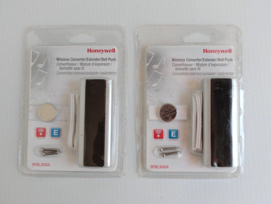 Lot of 2, Honeywell  RPWL3045A Wireless Converter / Extender / Bell Push