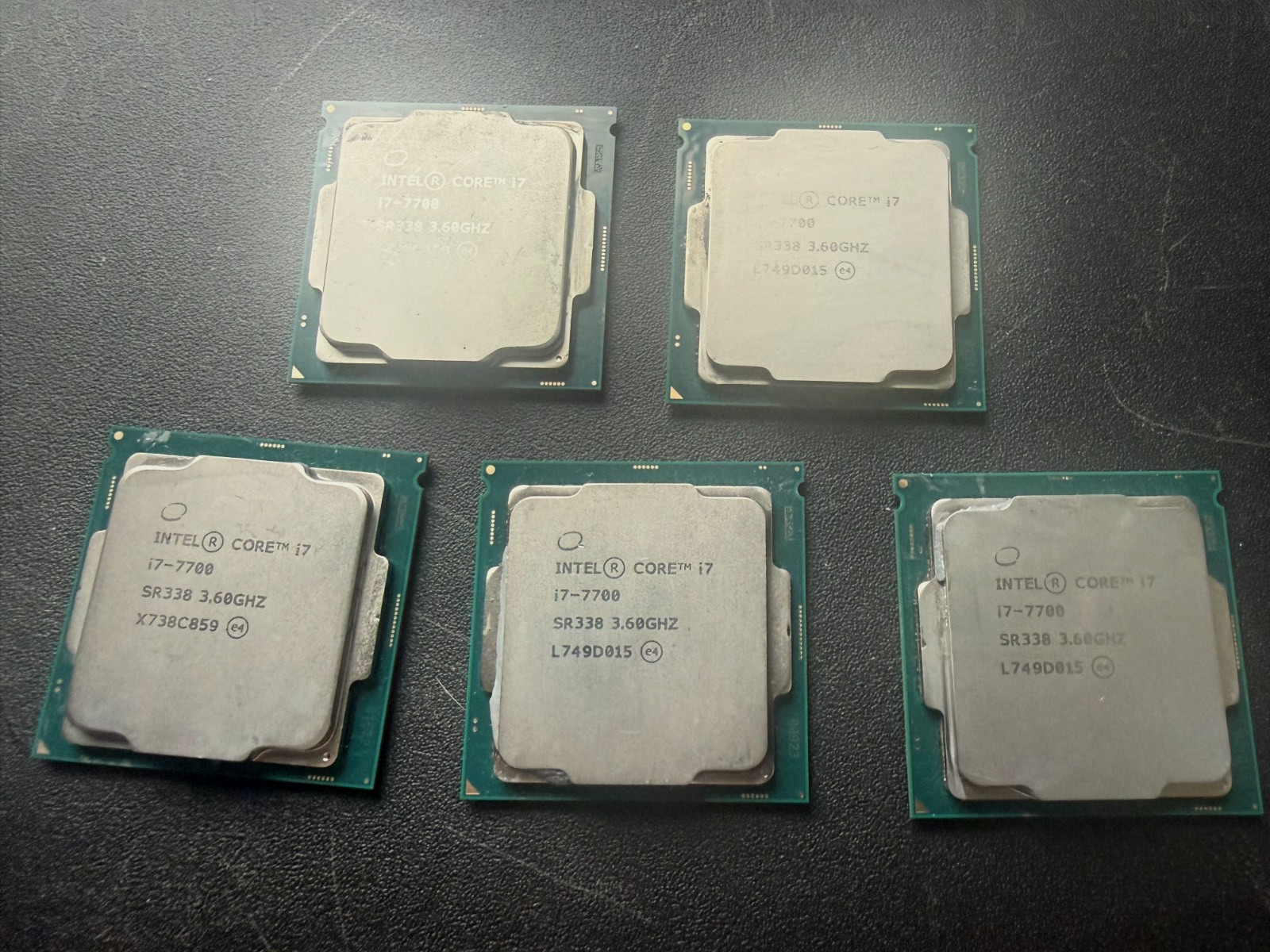 Lot of 5 x Intel Core i7-7700 SR338 CPU Processor Quad Core LGA Socket 1151