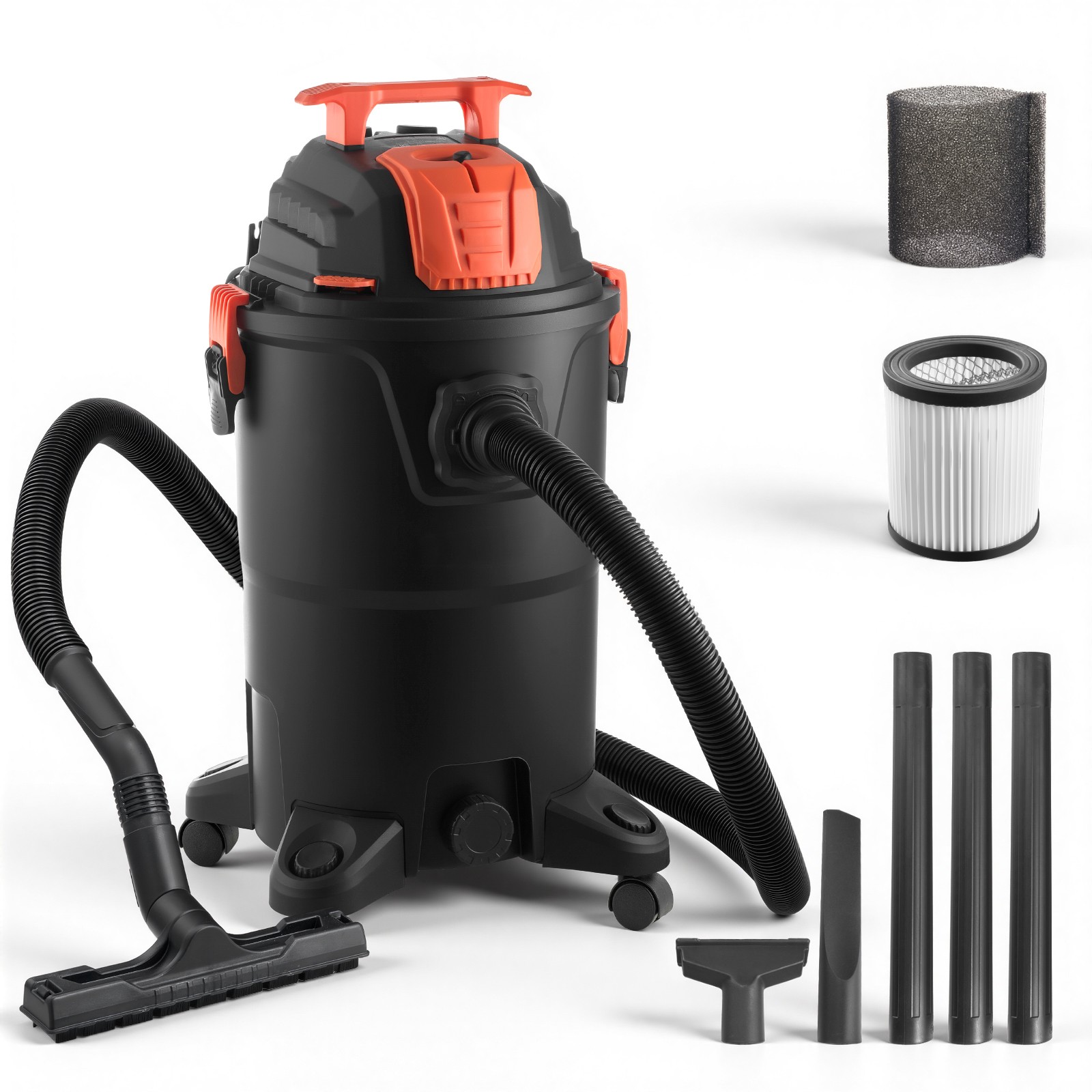 Shop Vac, 8 Gallon Wet Dry Shop Vacuum, 4.5 Peak HP Portable with One-Button