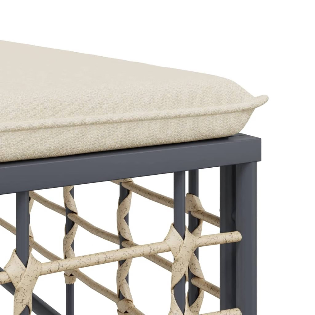 Garden Lounge Set Anthracite, Beige