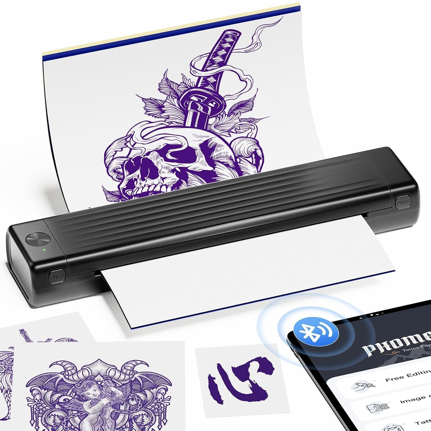 Phomemo Thermal Wireless Stencil Printer A4 Bluetooth Tattoo Stencil Printer hot
