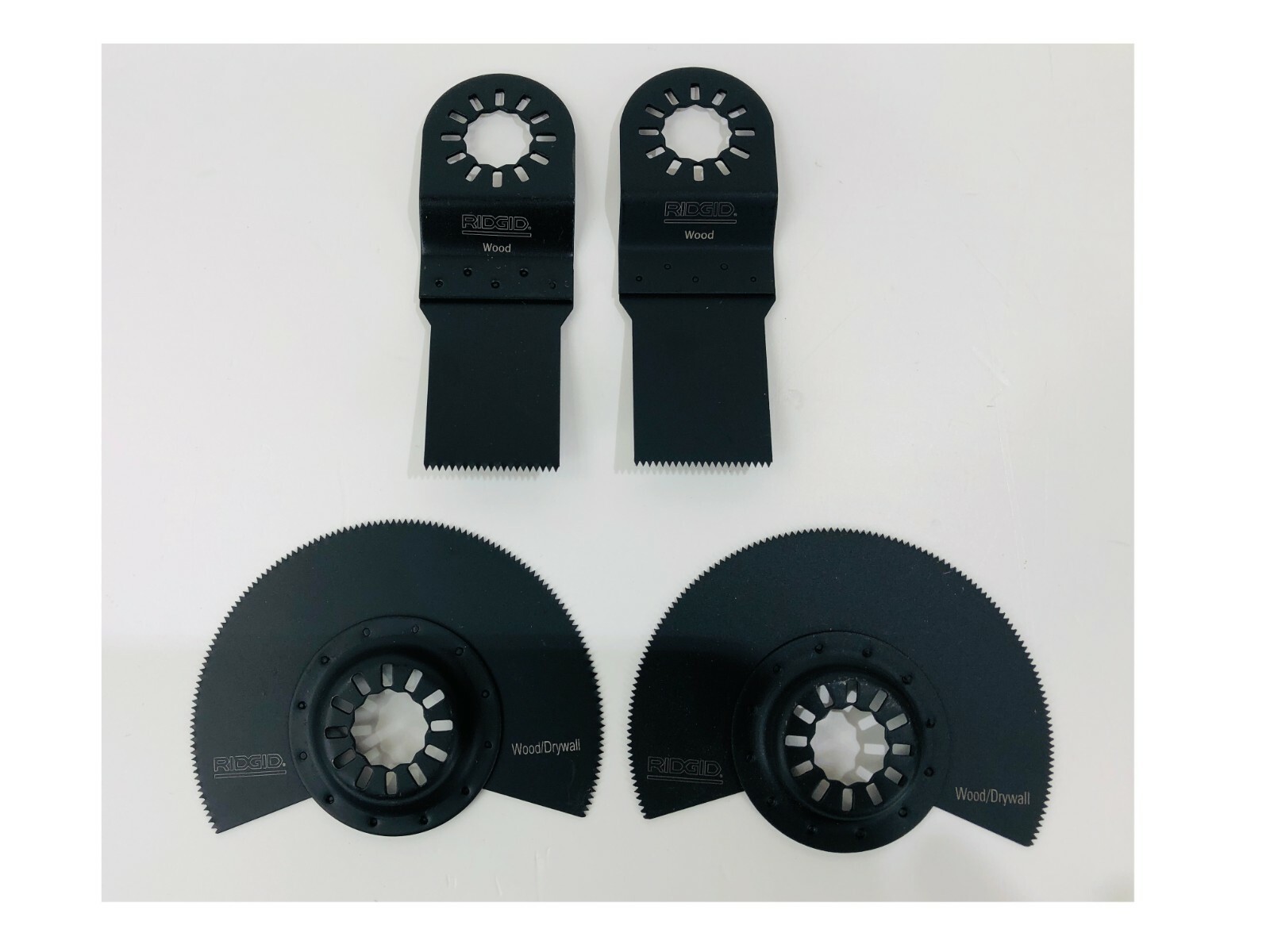 NEW RIDGID JobMax 3-1/2 in. Flush Blade &  1-1/8 in. Wood Plunge Blade = 4 Total